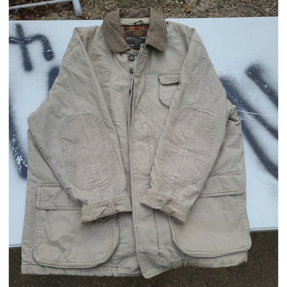 Vtg GAP Flannel Lined Barn Coat Chore Jacket  Y2k Out of Doors - Picture 8 of 13